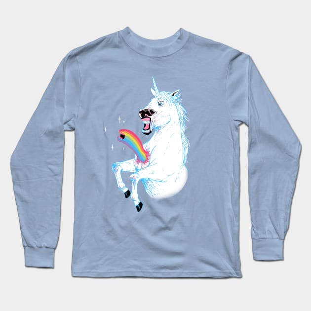 Rainbowburster Long Sleeve T-Shirt by Hillary White Rabbit